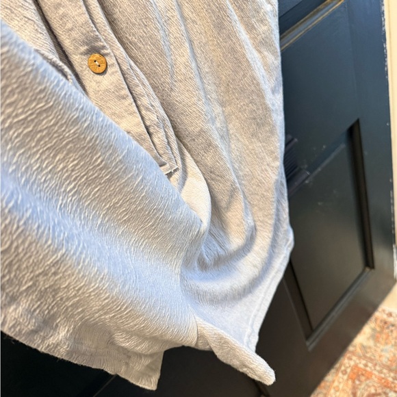 Henson Light Blue Button-Down Jumpsuit - Picture 5 of 9